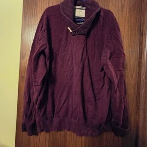 Weatherproof Men's Deep Burgundy Turtleneck Sweater